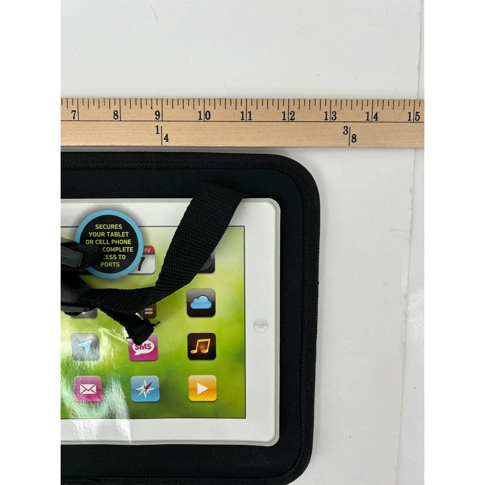 Sharper Image Universal Tablet Holder Car Seat Mount Black Adjustable‎ Strap NEW